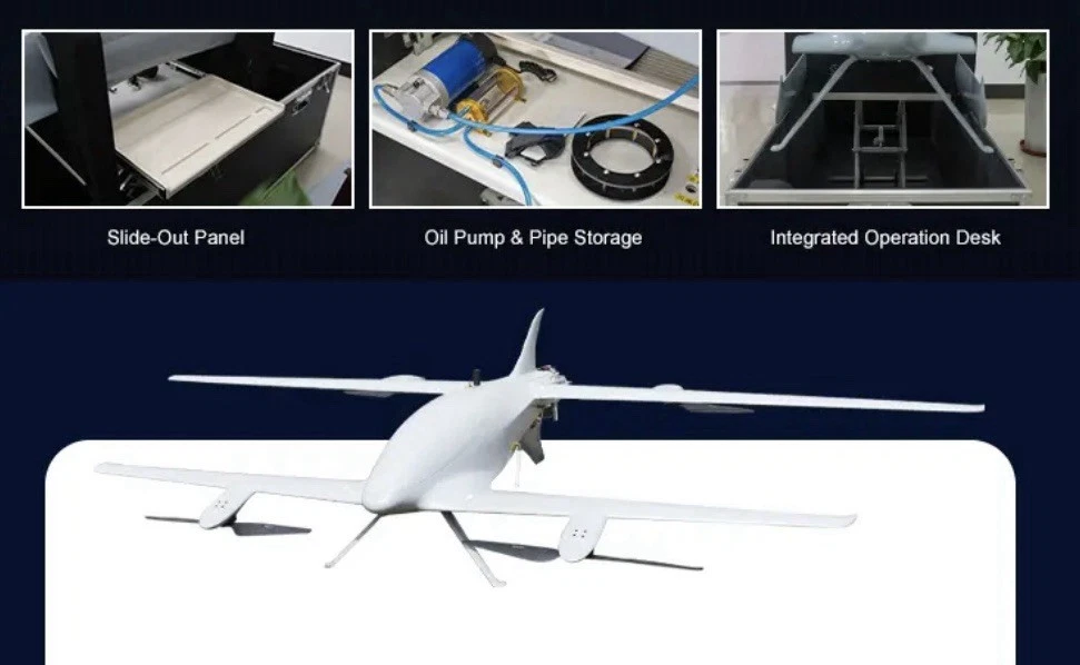 VTOL Fixed Wing UAV Long Range Distance 8Kg Cargo Delivery Drone 10H Flight Time - Image 5