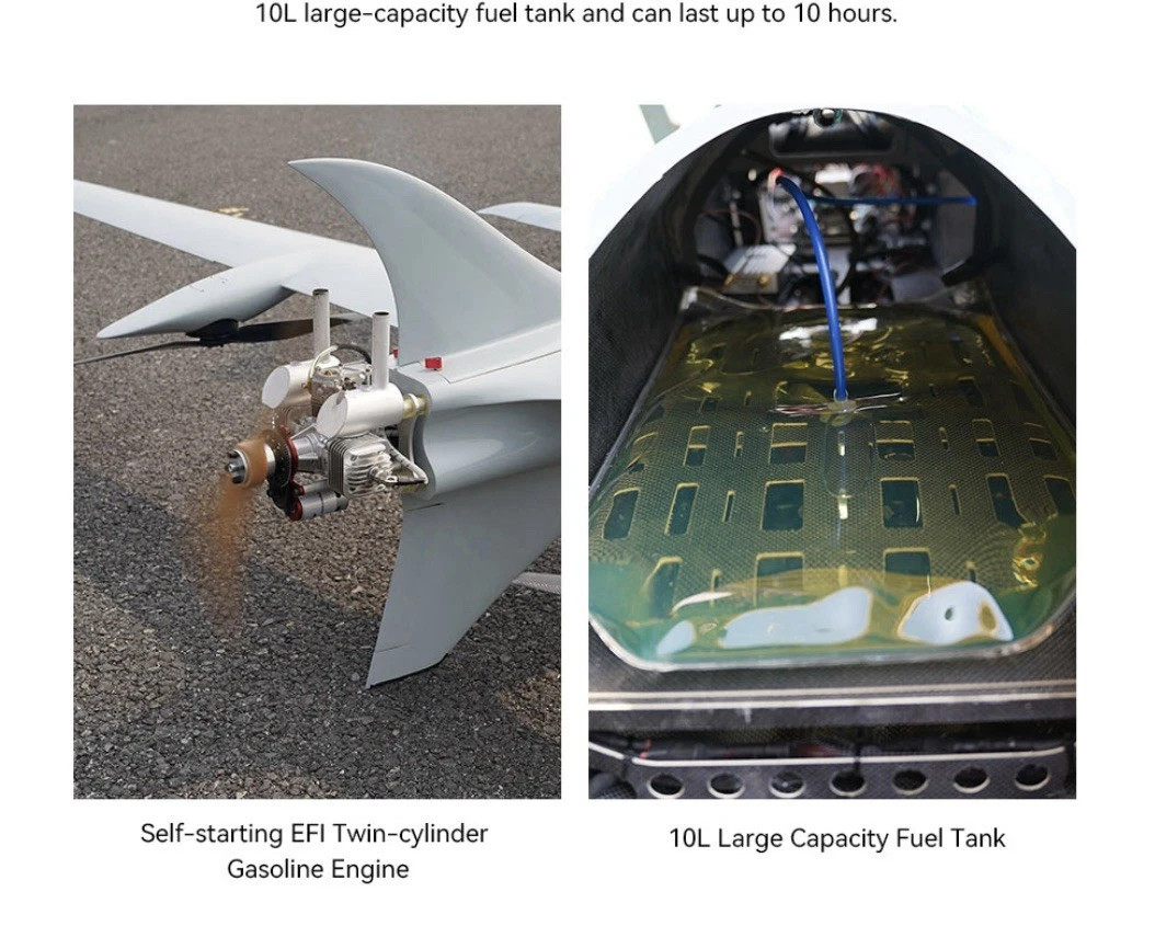 VTOL Fixed Wing UAV Long Range Distance 8Kg Cargo Delivery Drone 10H Flight Time - Image 11